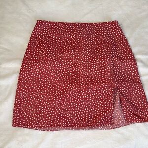 Stylish Red Polka Dot Women's Skirt